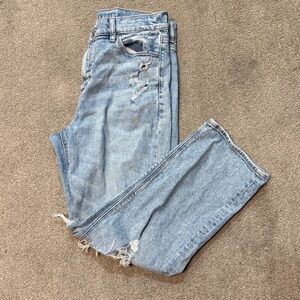American Eagle Outfitters Light Blue Straight Leg Jeans